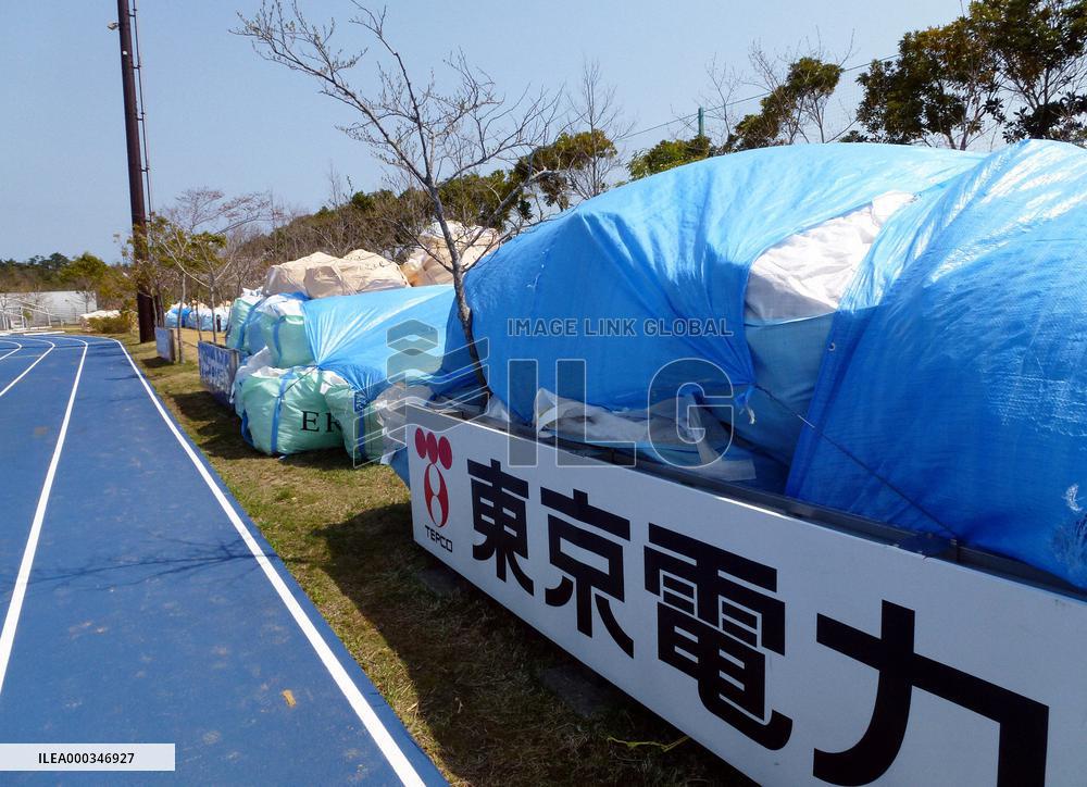 Soccer facility made base for work at Fukushima plant