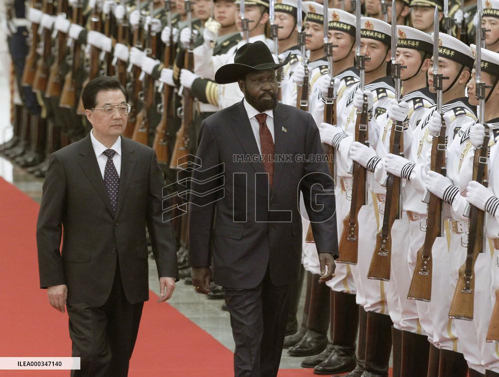 S. Sudan president in China