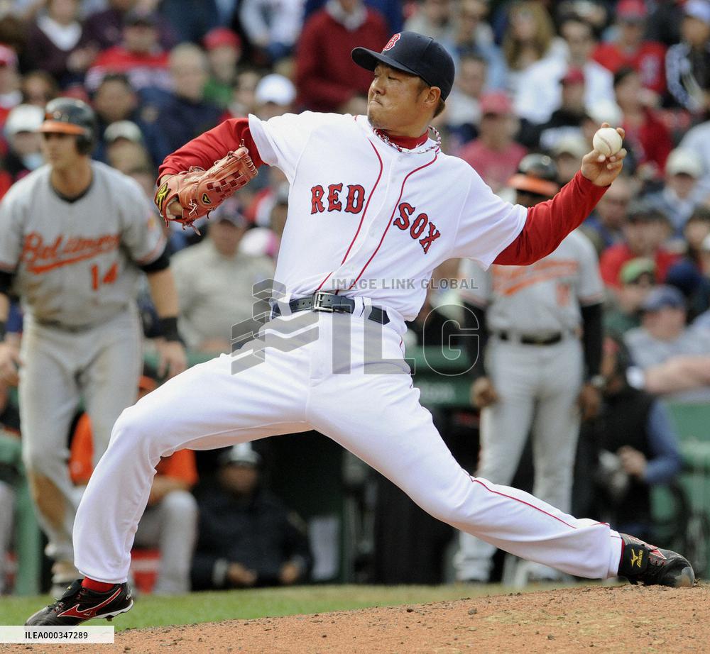 Red Sox's Okajima gives up 2 runs against Orioles