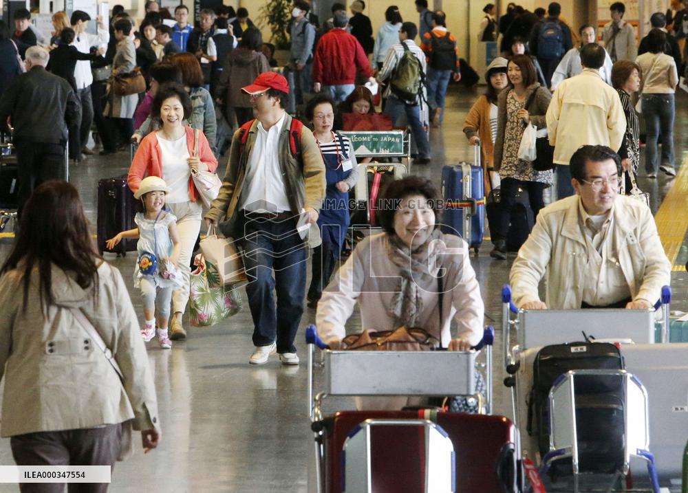 Golden Week holiday exodus peaks