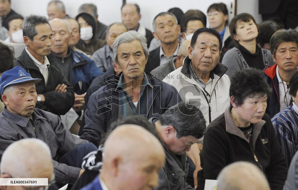 TEPCO apologizes to Fukushima residents