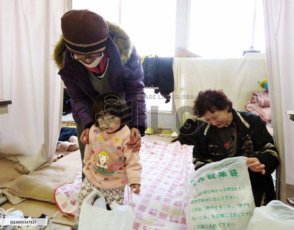 Female evacuees share problems