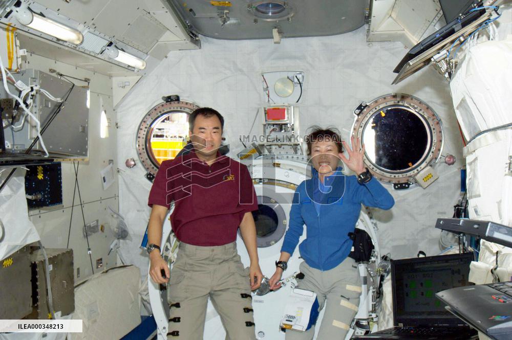 Japanese astronaut installs module on space station