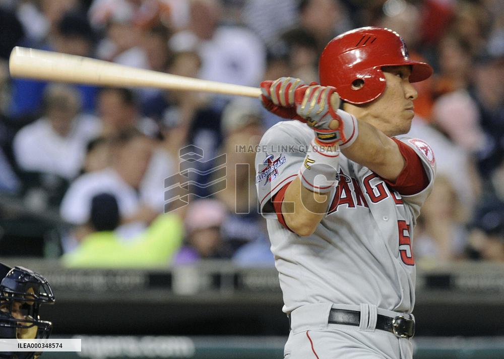 Angels' Matsui 1-for-4 with an RBI against Tigers