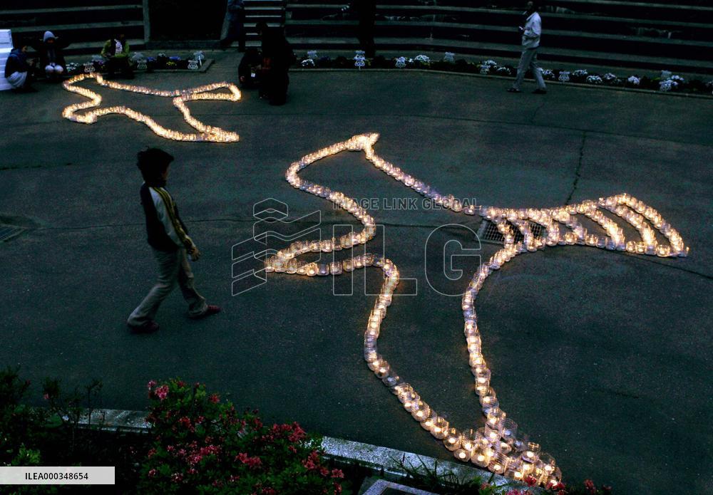 Memorial service for disaster victims in Minamisanriku