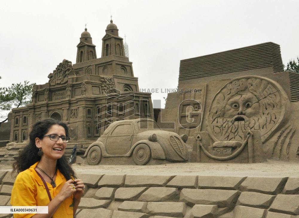 Sand festival in Kagoshima