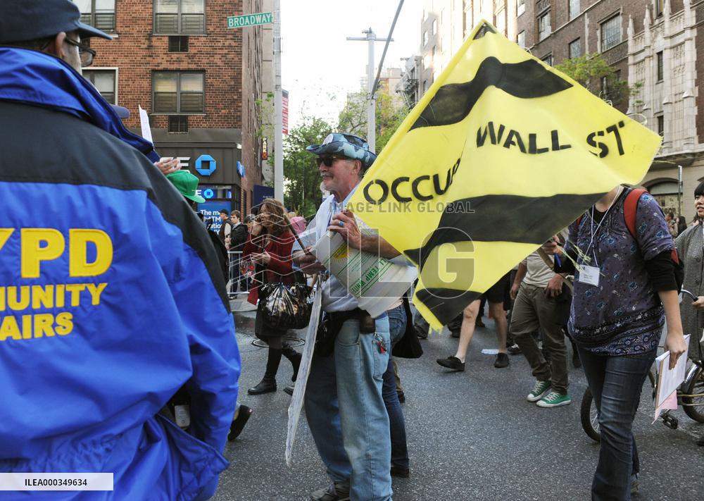 Occupy May Day protest in New York