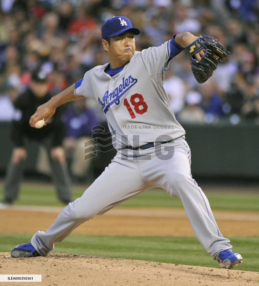 Dodgers' Kuroda incurs 3rd loss