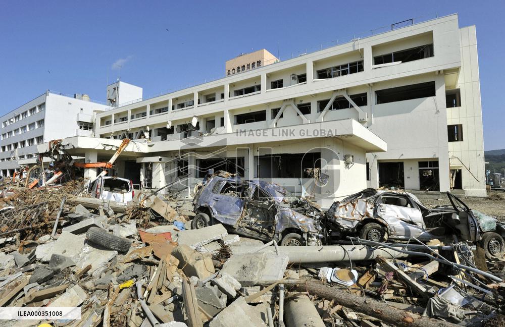 Disaster-hit hospital