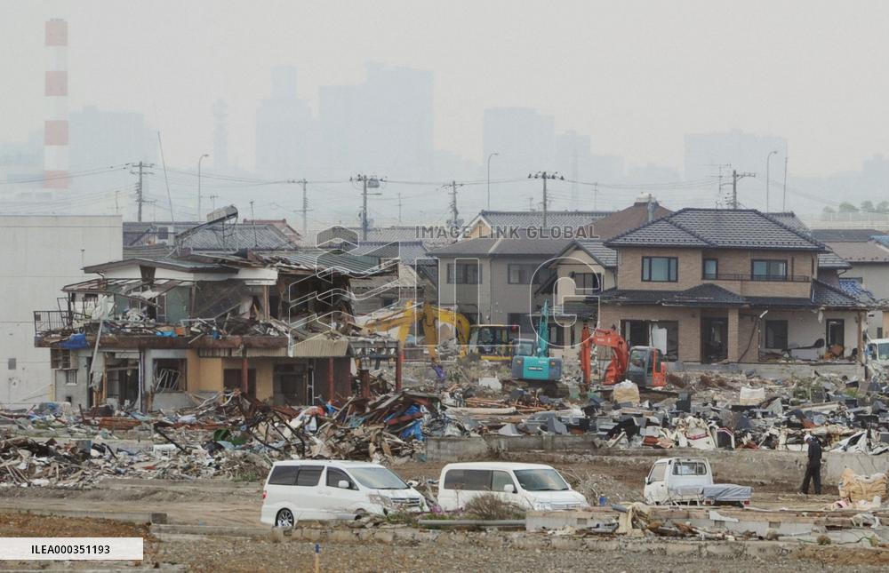 Tsunami-hit Yuriage in Miyagi Pref.
