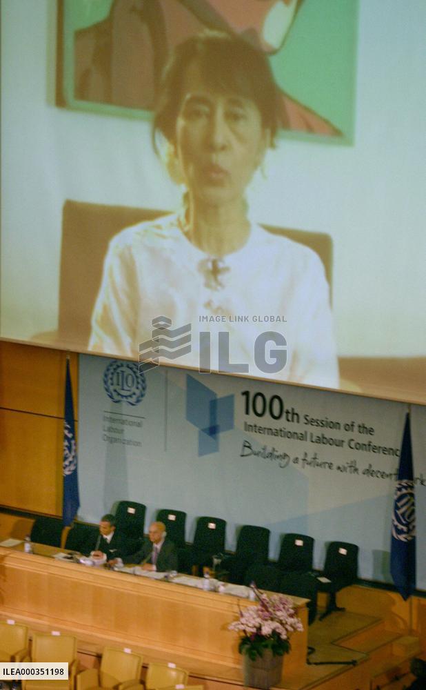 Suu Kyi message at ILO meeting