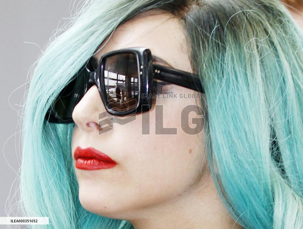 Lady Gaga arrives in Japan