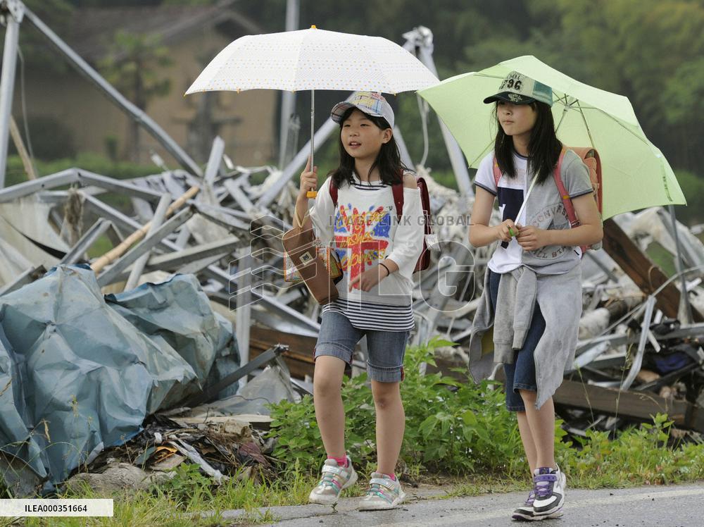 Rainy season arrives in tsunami-hit northeastern Japan