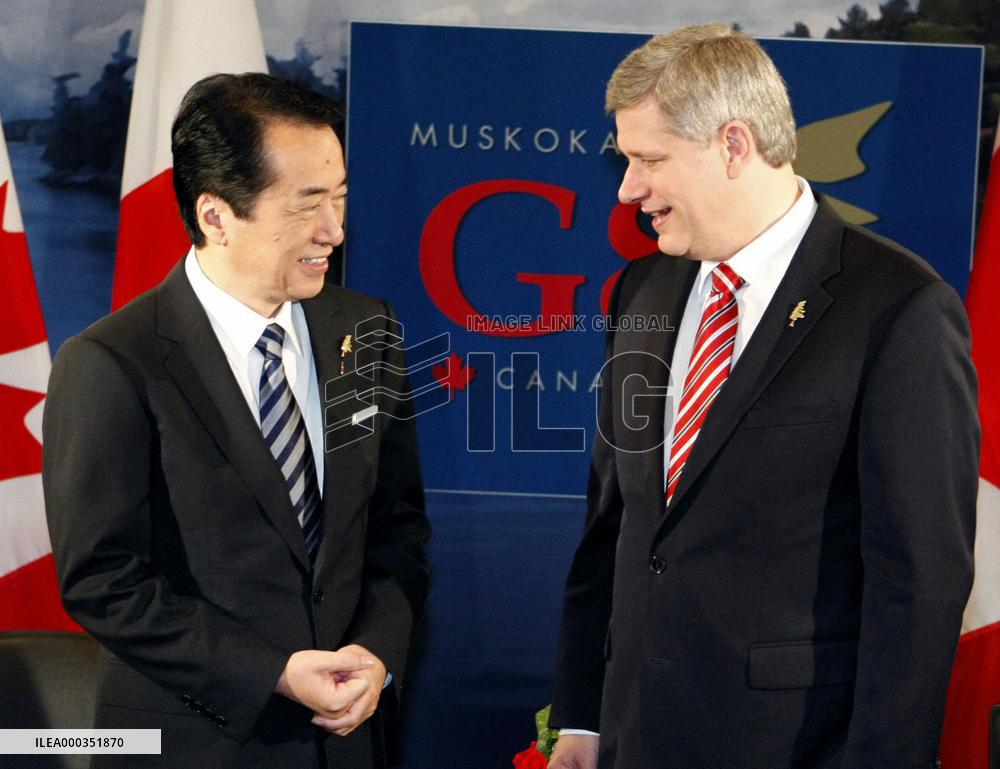 Kan, Harper meet before G-8 summit