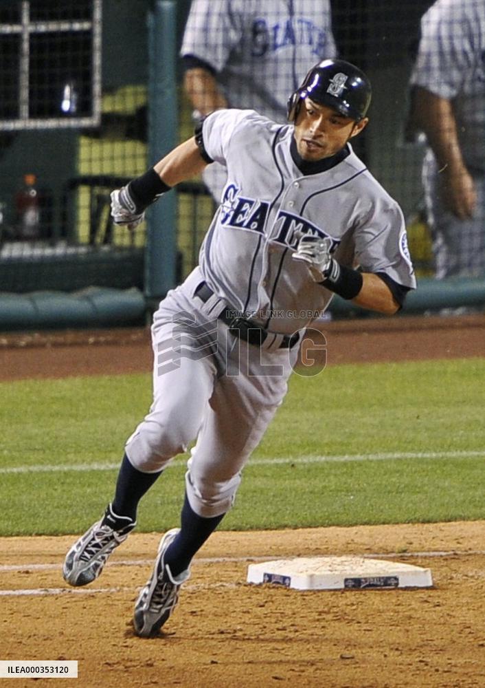 Seattle Mariners' Ichiro 1-for-4 against L.A. Angels