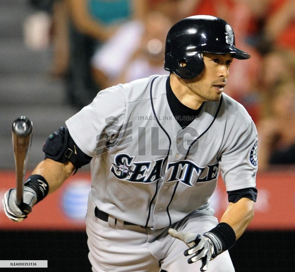 Seattle Mariners' Ichiro 1-for-4 against L.A. Angels