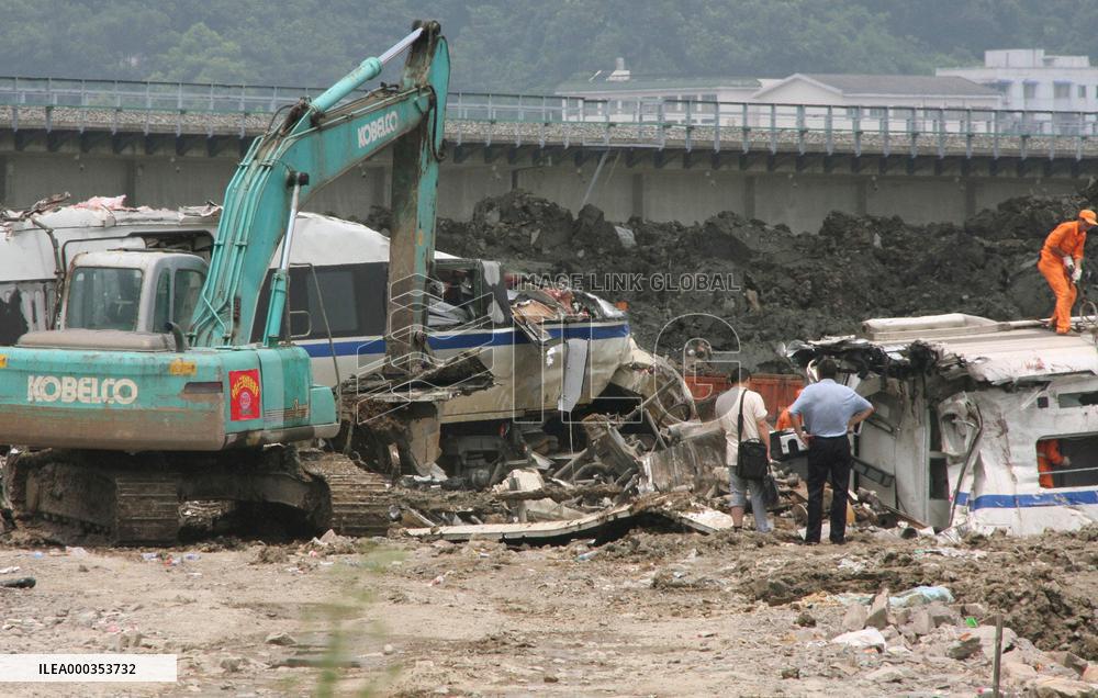 Bullet train collision in China