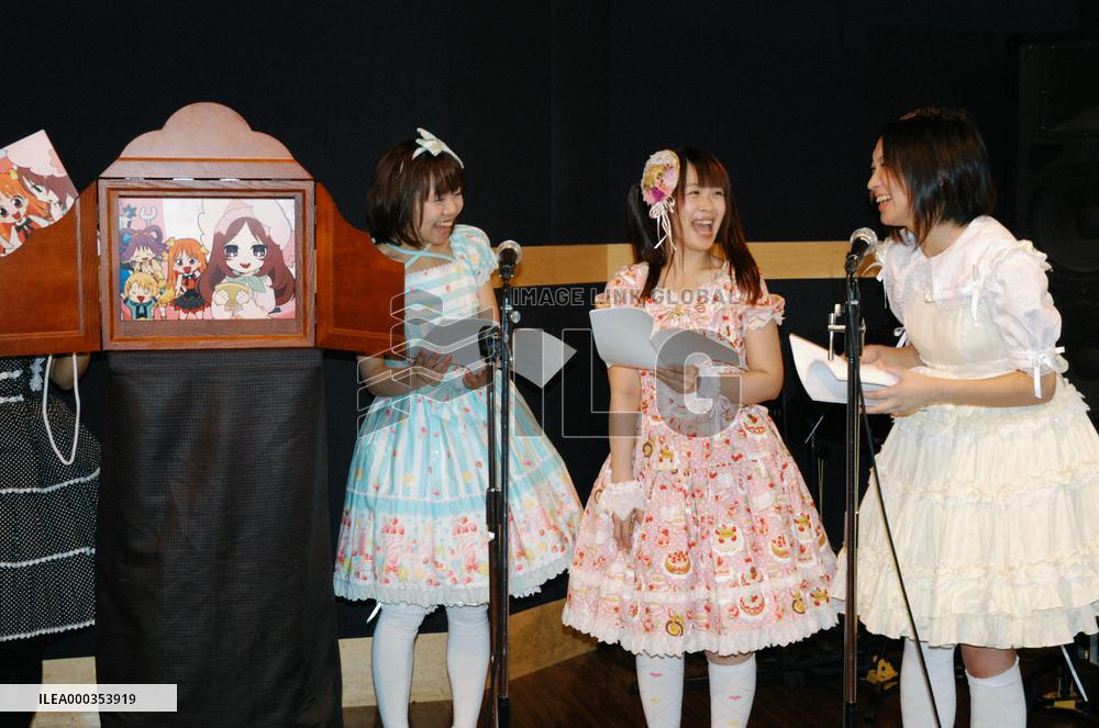 Cosplay performers put on picture play