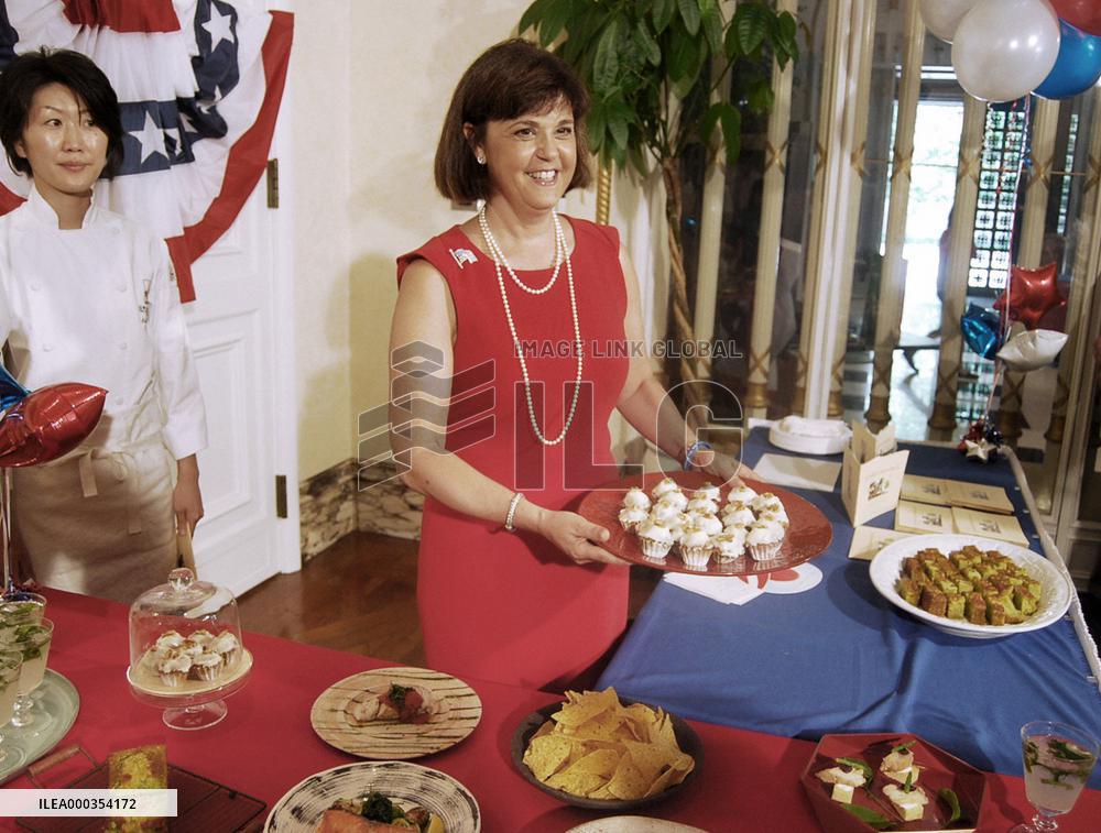 Reception at U.S. ambassador's residence