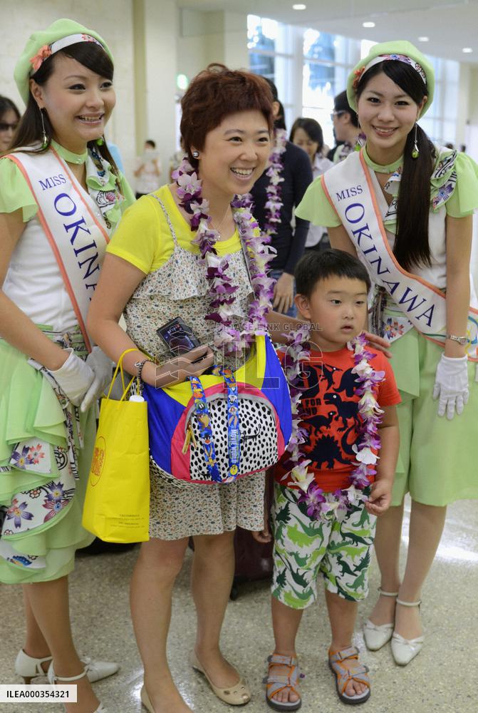 Chinese tourists with multiple-entry visas