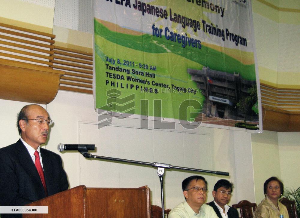 Filipino caregivers complete pre-training in Japanese