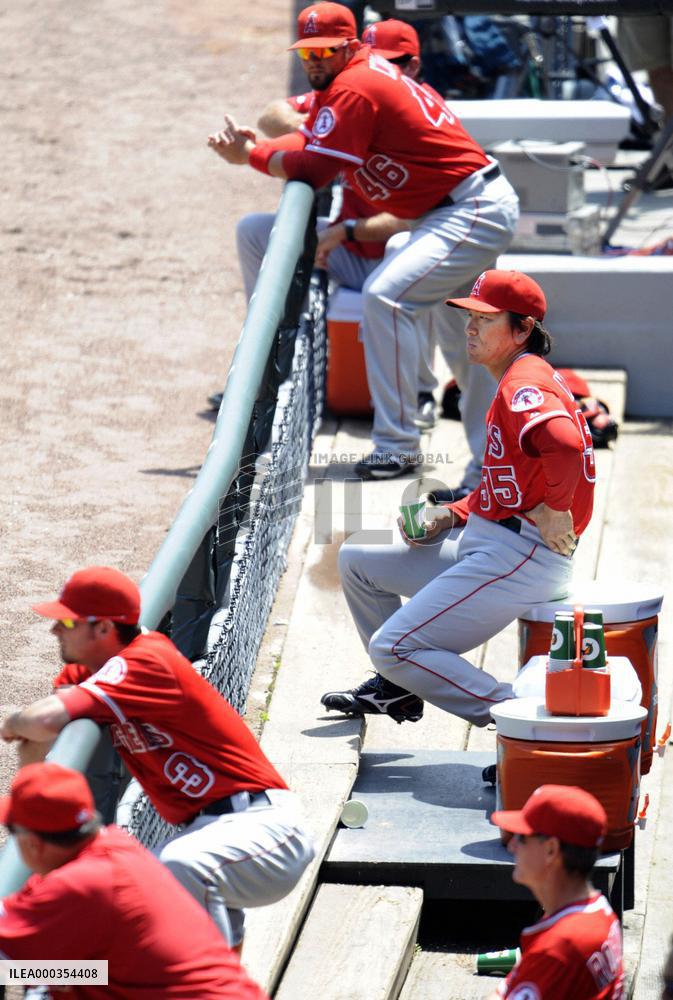 Angels' Matui stays in dugout