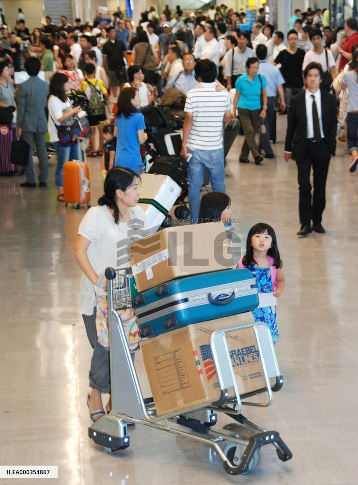 Return rush from 'Bon' holidays abroad peaks