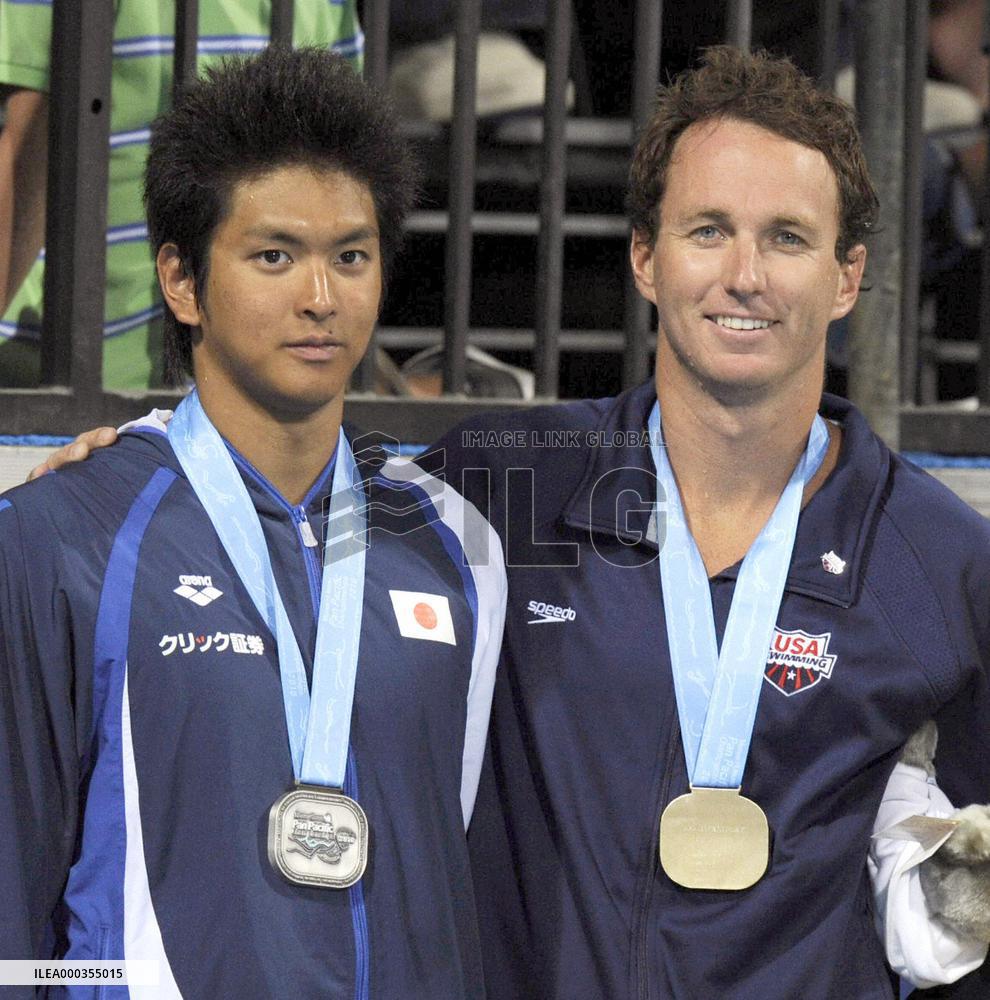 Peirsol wins gold, Koga silver at Pan Pacs