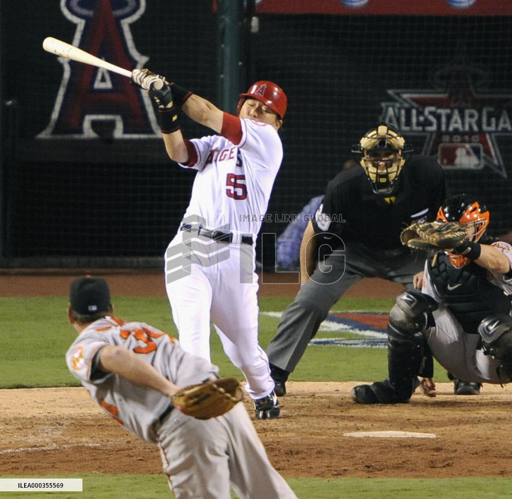 Matsui goes hitless in loss to Orioles