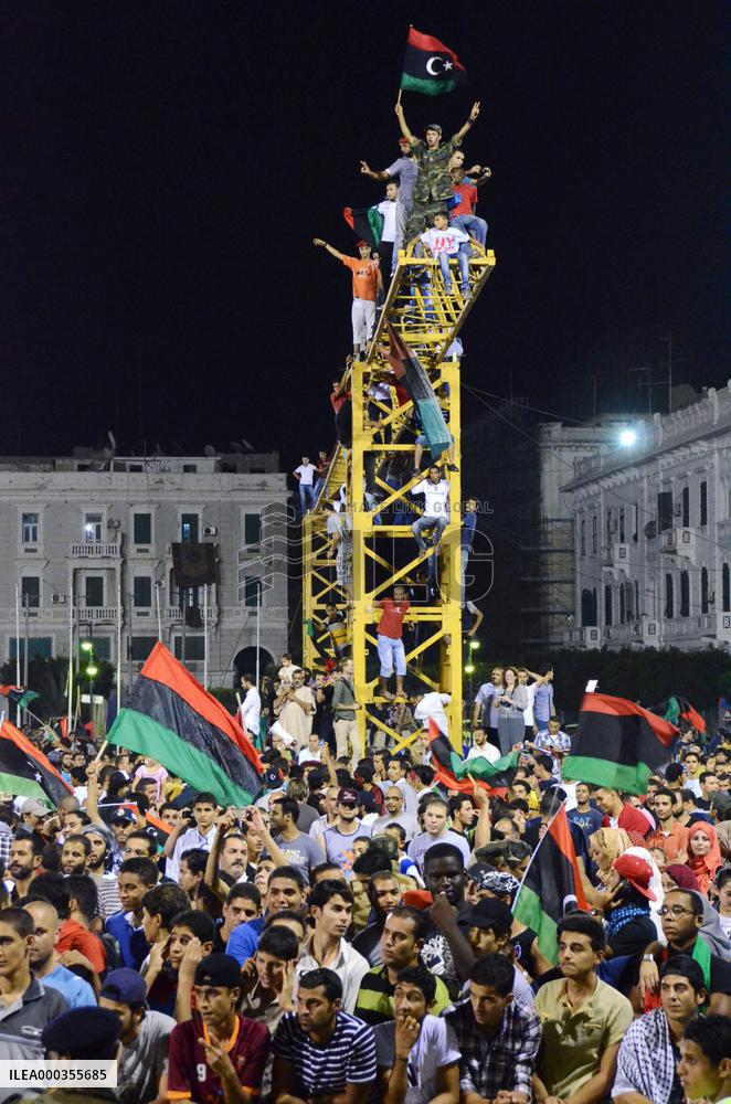 Victory celebration in Tripoli