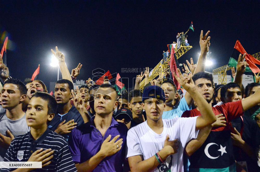 Victory celebration in Tripoli