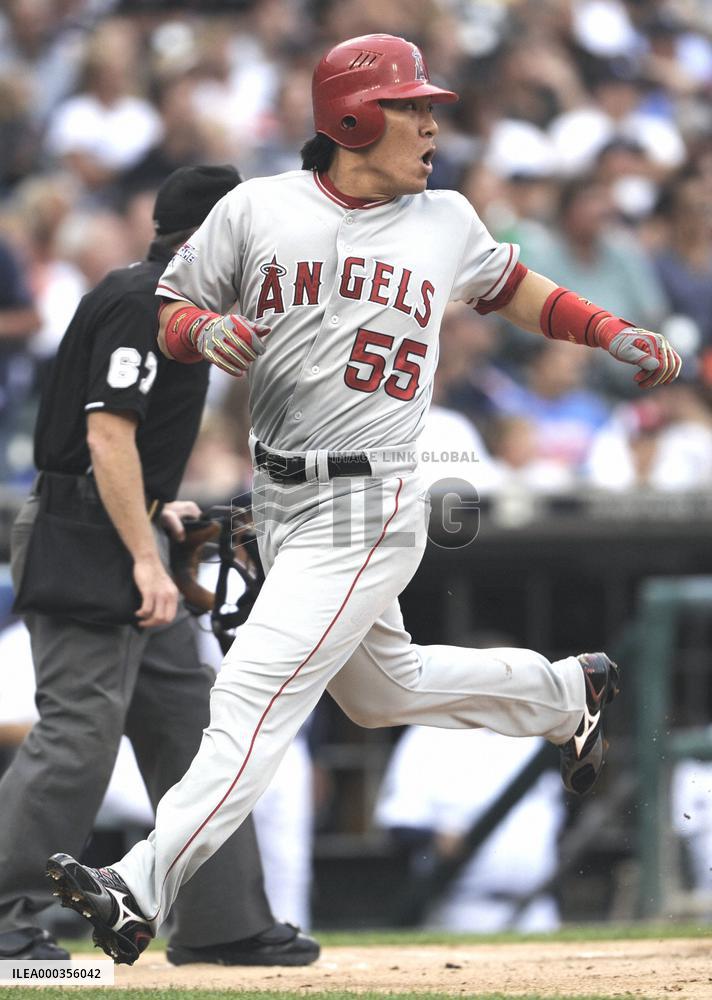 Angels' Matsui scores vs. Tigers