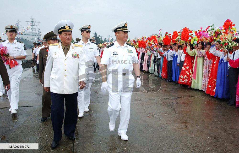 China navy ship in N. Korea