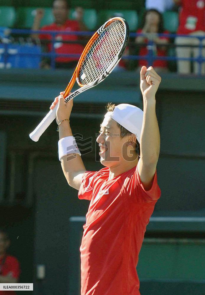 Nishikori in Davis Cup World Group playoff