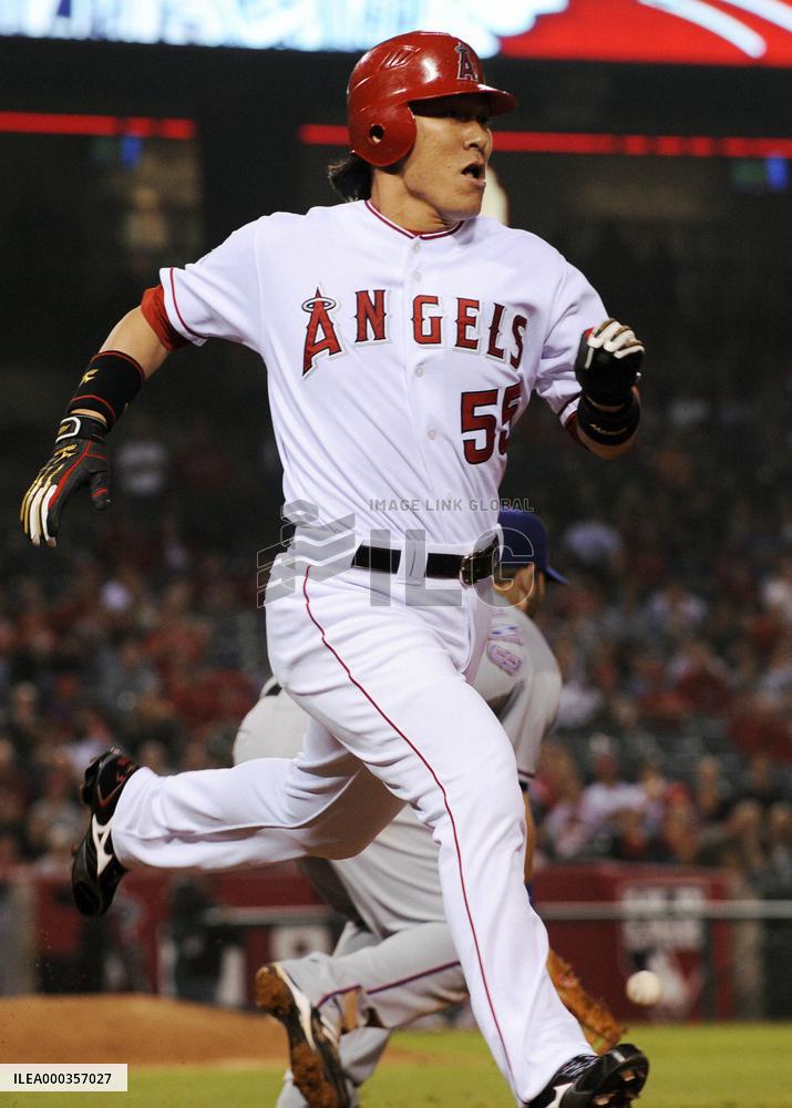 Angels' Matsui vs. Rangers