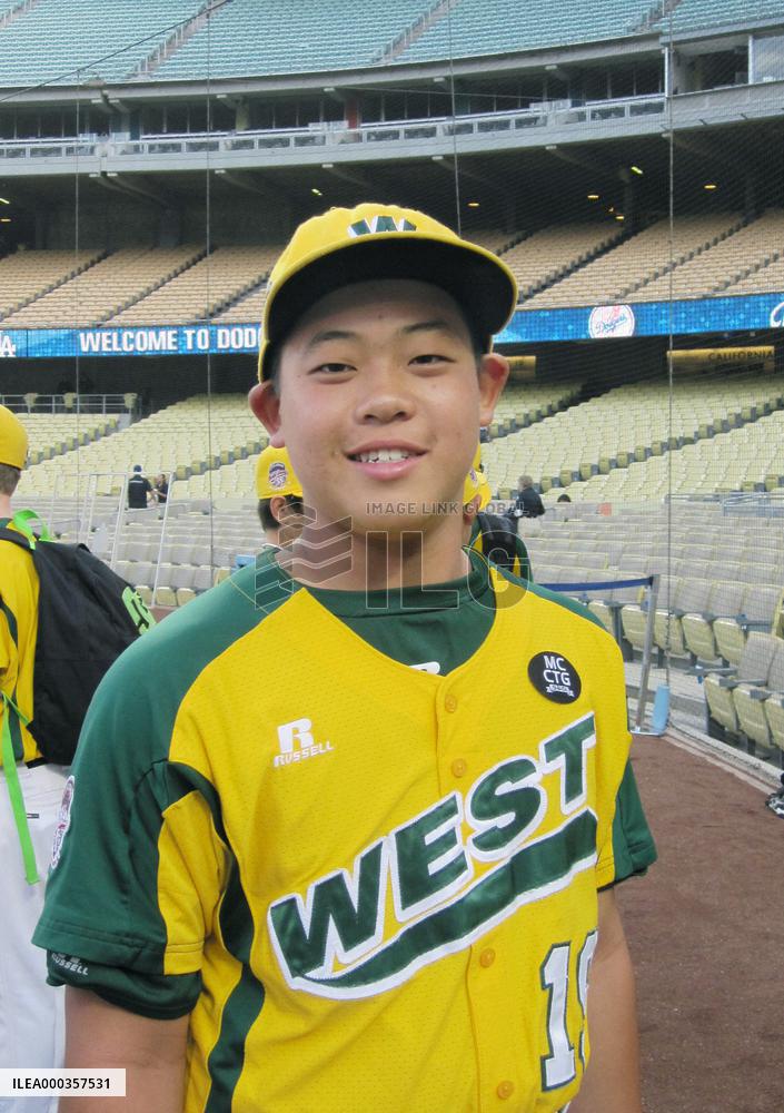 Little league world champions team member Takada