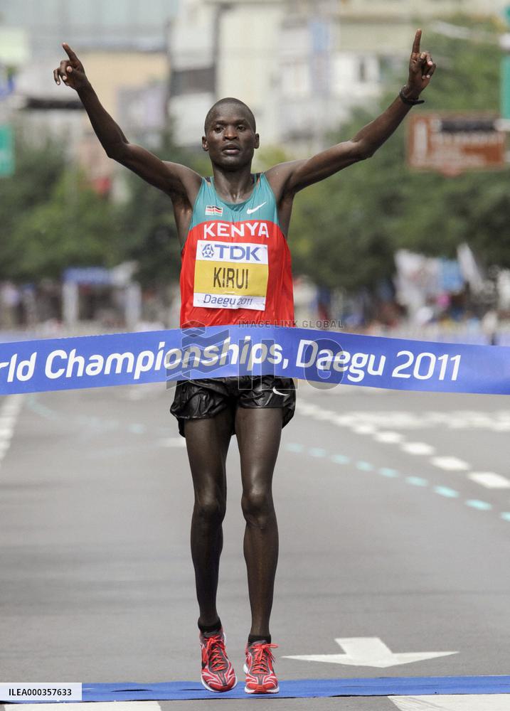 Kirui wins gold in men's marathon