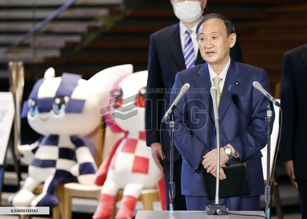 Japan PM Suga to depart for G-7 summit in Britain