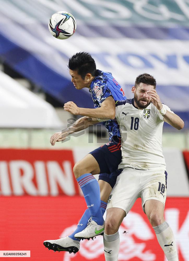 Football: Japan-Serbia friendly