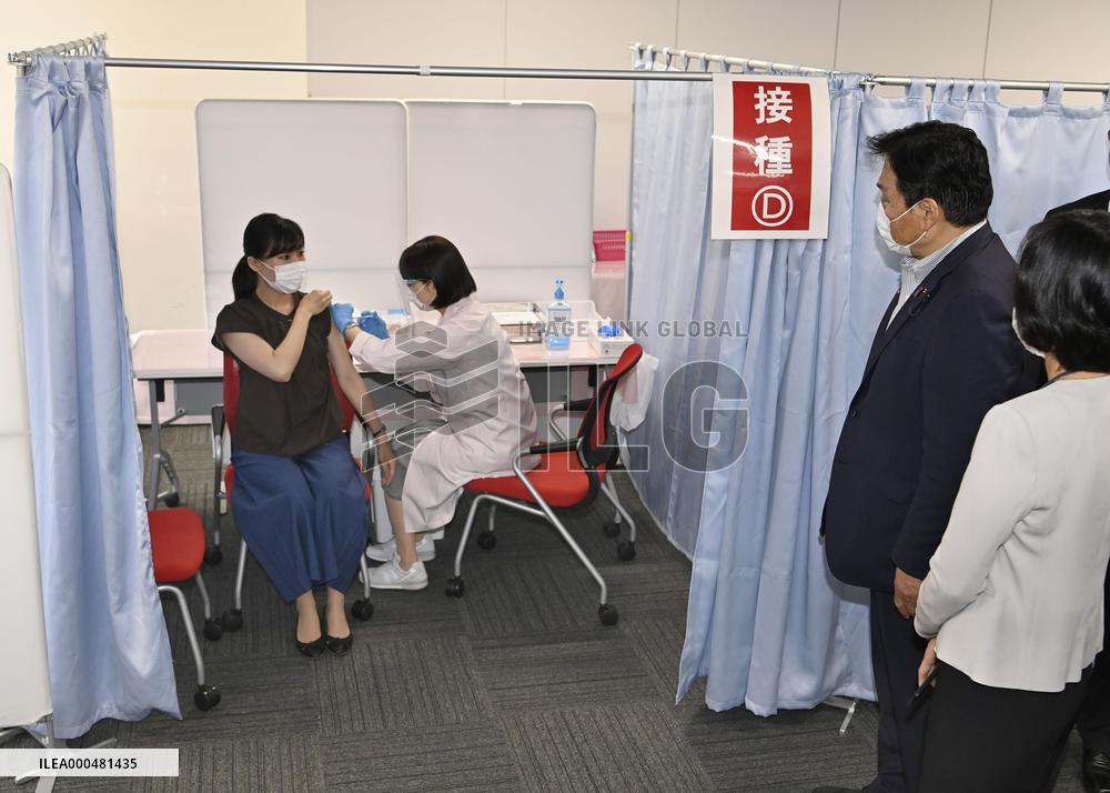 Japan's COVID-19 vaccinations at workplaces