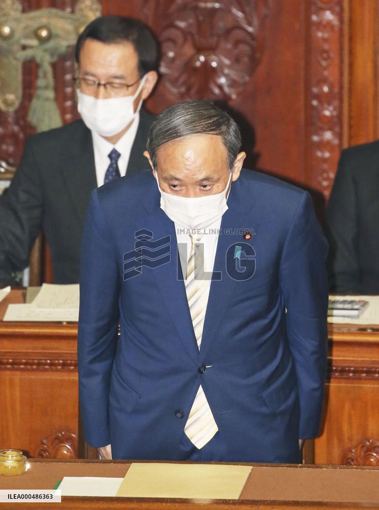 No-confidence motion against Suga Cabinet voted down