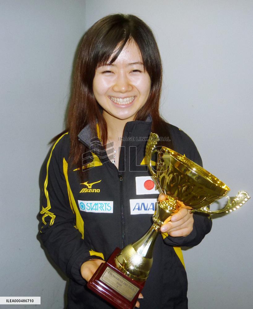 Fukuhara returns from Europe with trophy