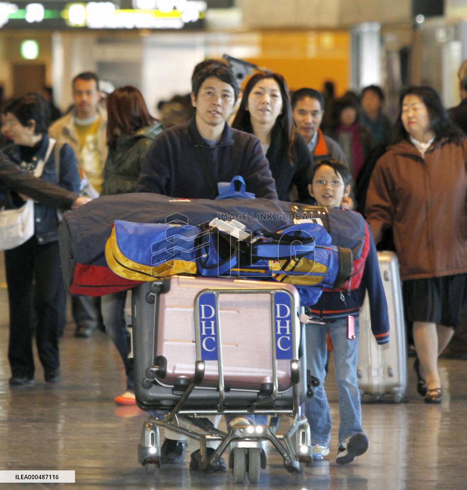 New Year holidaymakers
