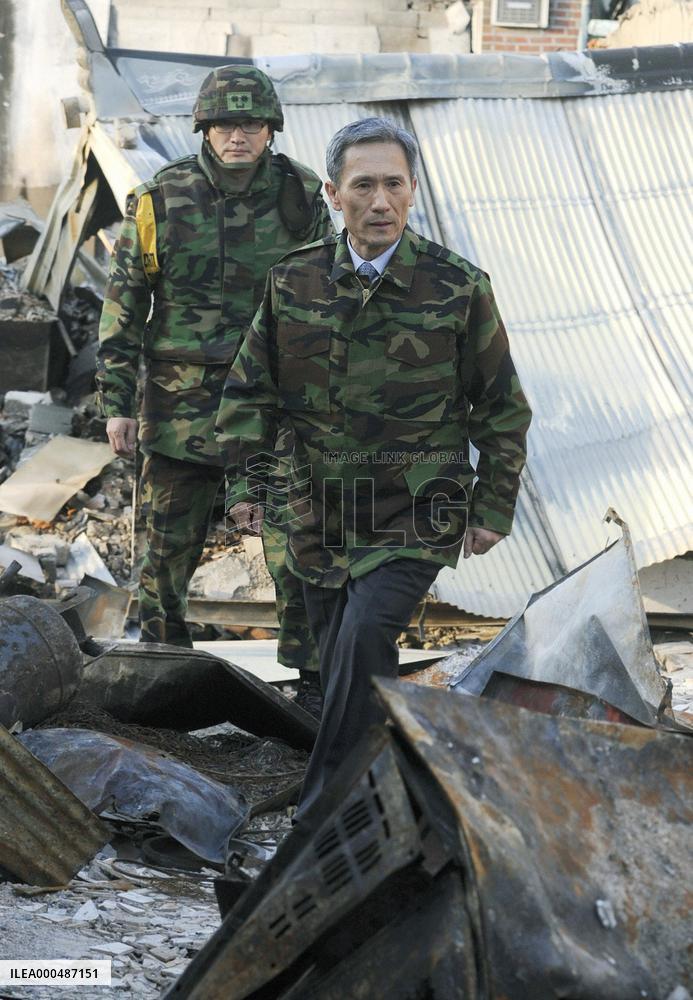 S. Korea's new defense minister visits Yeonpyeong