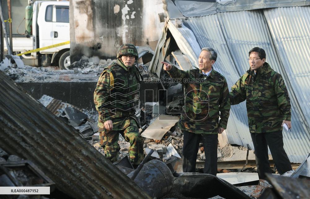 S. Korea's new defense minister visits Yeonpyeong