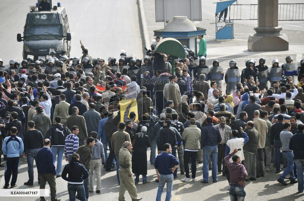 Protesters in Egypt
