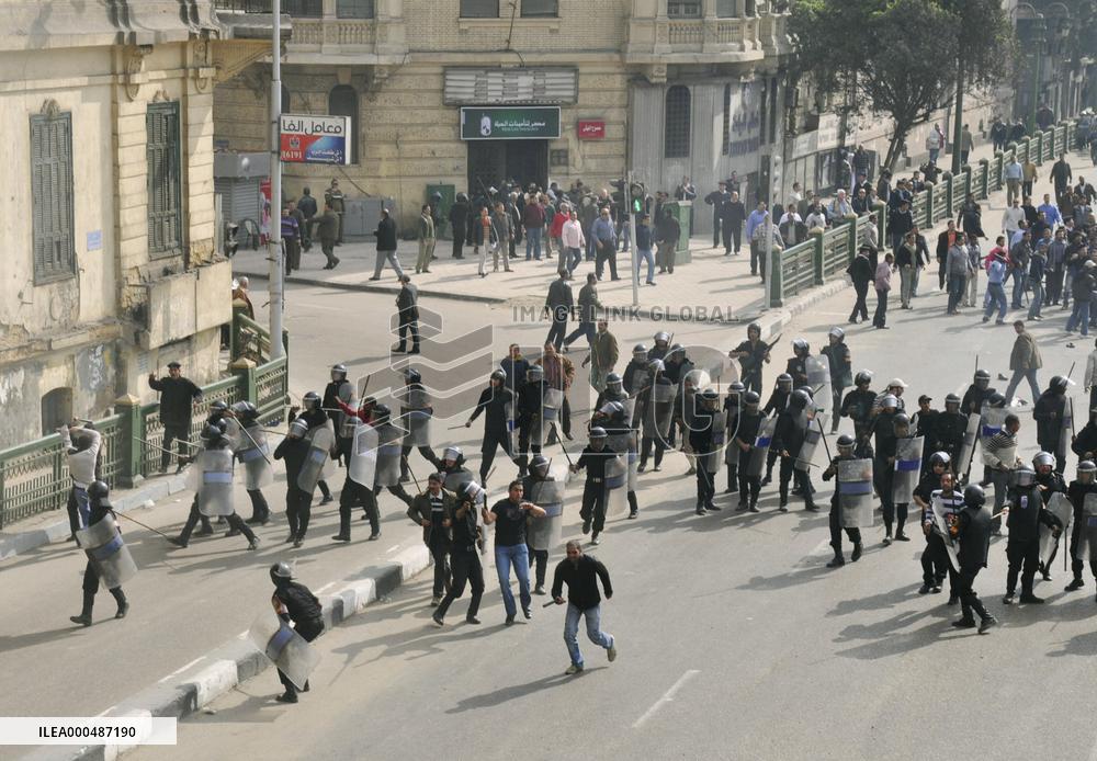 Protesters in Egypt