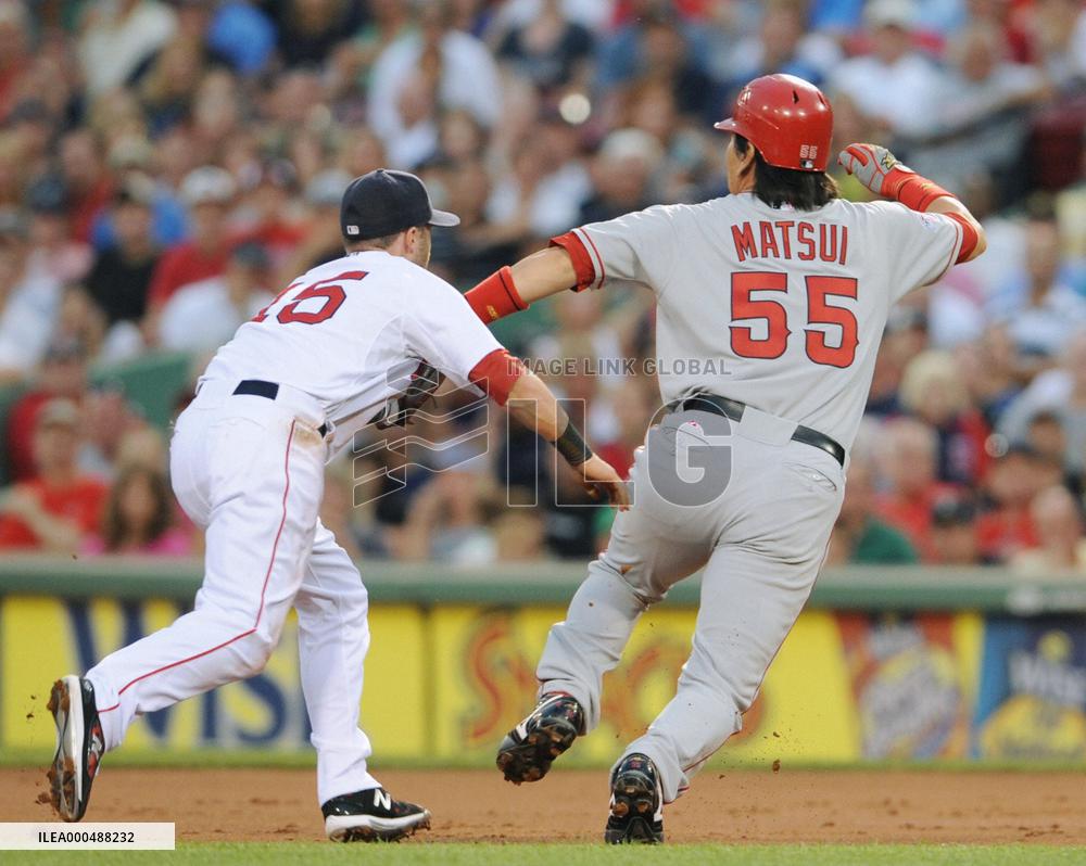 Angels' Matsui plays against Red Sox