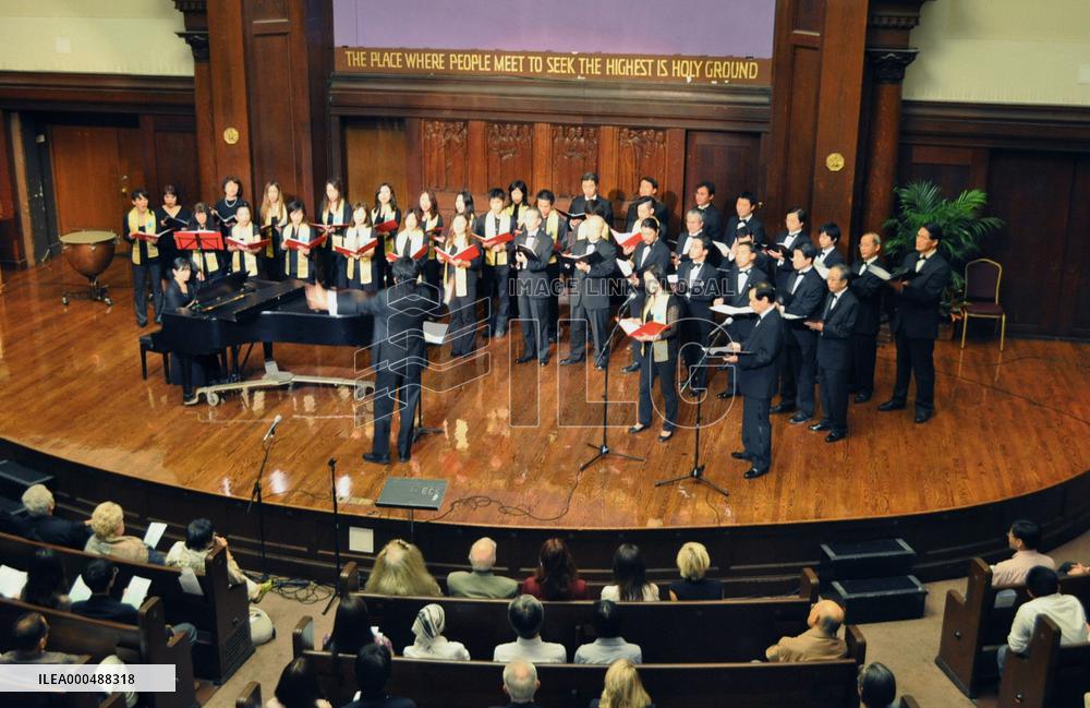 Japanese choral groups at 9/11 memorial concert in N.Y.