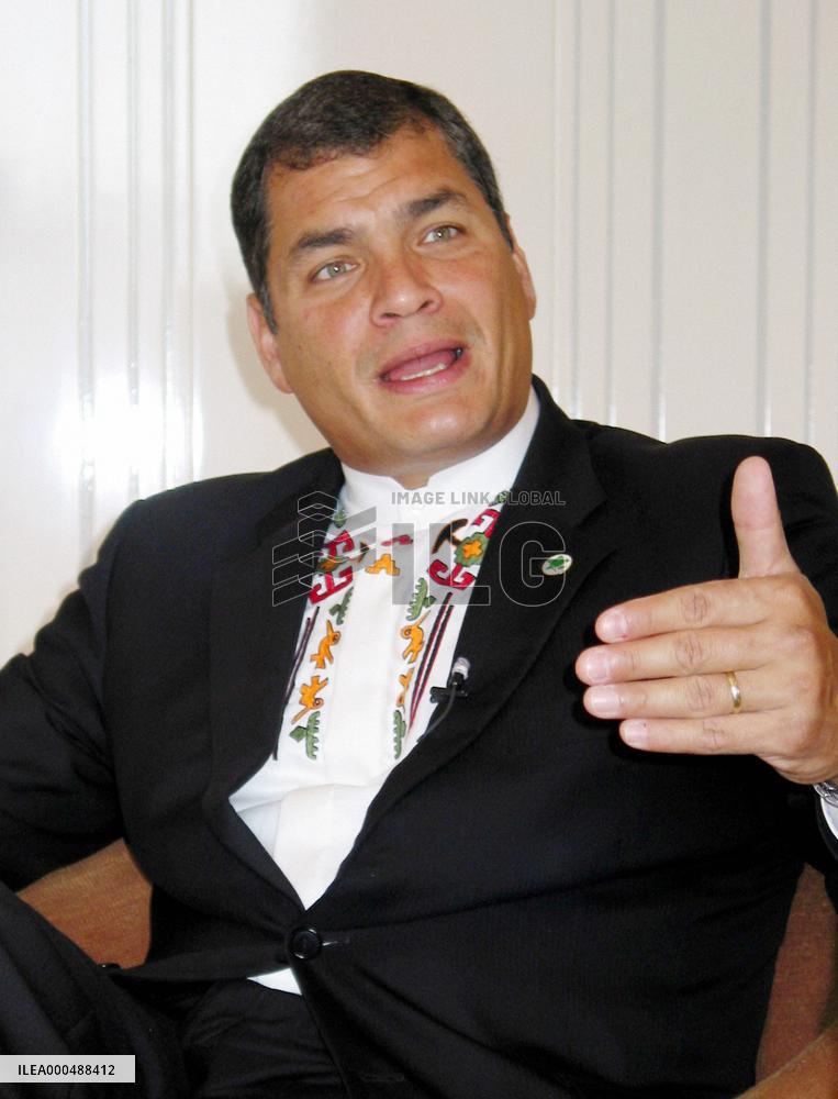 Ecuadorian Pres. Correa interviewed
